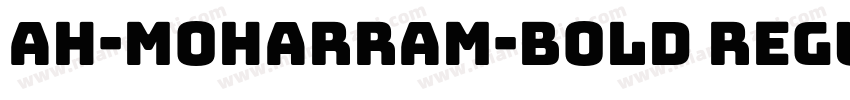 Ah-moharram-bold Regular字体转换